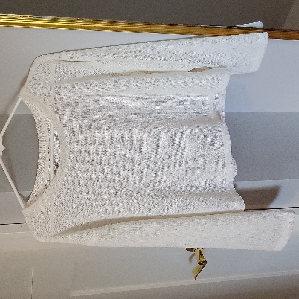 Blu Pepper white lightweight sweater size S